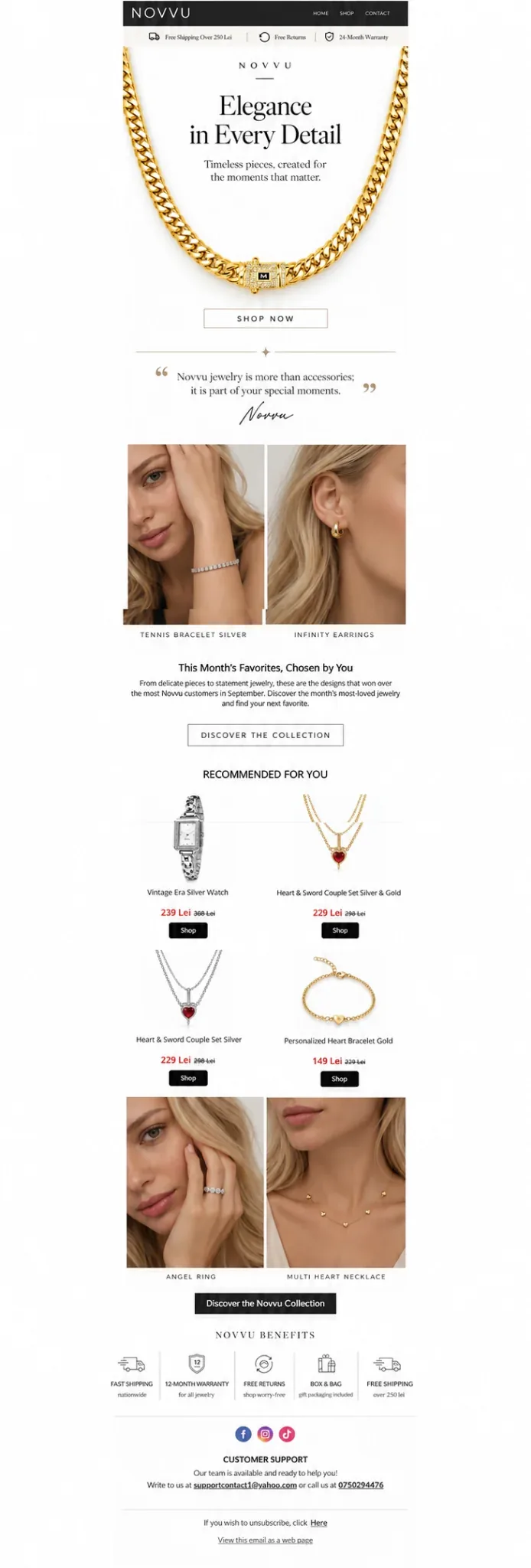 Design complet de email: O poveste de produs care continuă