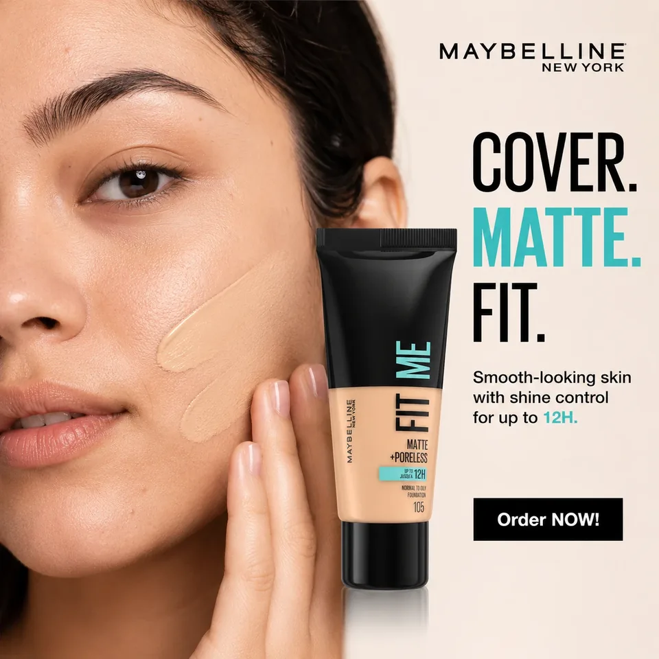 Creație pentru fondul de ten Maybelline